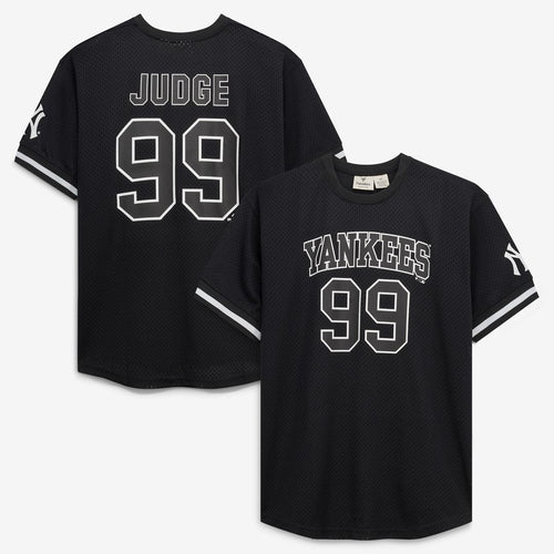Aaron Judge New York Yankees Fanatics Big & Tall Heavyweight Mesh Jersey - Black/White