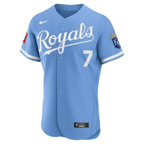 Bobby Witt Jr. Kansas City Royals Nike Alternate Authentic Sponsor Patch Jersey - Light Blue